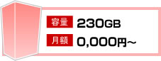 容量／230GB 月額／0,000円